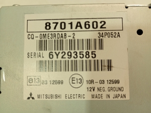 Mitsubishi Outlander (2012–2021) Antenna amplifier 8701A602 - 3