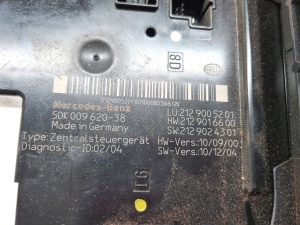Mercedes Benz E-Class W212 (2009–2015) SAM-Block 2129005201 - 8