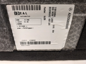 Mercedes Benz EQC N293 (2019–2026) Trunk carpet A2936808000 - 6