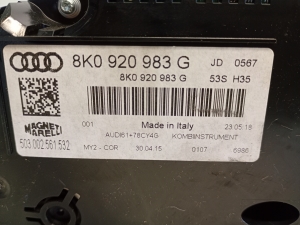 AUDI A4 B8 (2007–2016) Instrument cluster 8K0920983 - 4