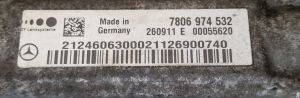 Mercedes Benz CLS-Class 218 (2011–2018) Lenkgetriebe 7806501353 - 3