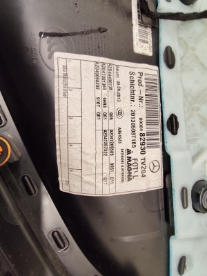 Mercedes Benz C-Class 204 (2007–2014) Tagumise küljeukse polster 00173046 - 2