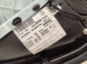 Mercedes Benz C-Class 204 (2007–2014) Tagumise küljeukse polster A2044406135 - 2