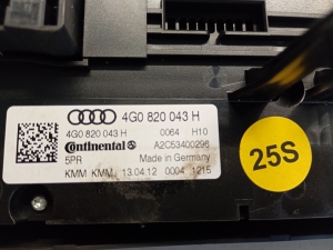 AUDI A6 C7 (2011–2018) Heater control panel 4G0820043H - 4