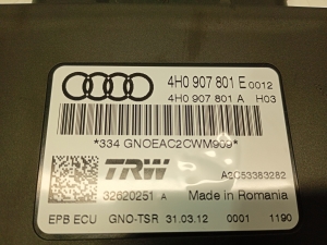 AUDI A6 C7 (2011–2018) Electric parking brake control module 4H0907801E - 2