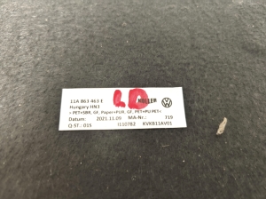 Volkswagen ID.4 I (2020–2026) Trunk carpet 11A863463E - 2