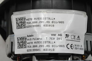 Volkswagen Amarok I (2010–2022) Stūres drošības spilvens 7E0880201AS - 2