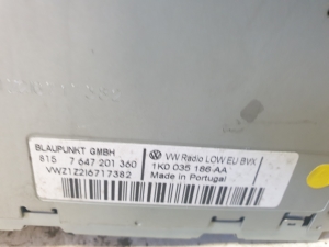 Volkswagen Golf VI (2008–2013) Radio / CD-Player / DVD-Player / Navigation 1K0035186AA - 2