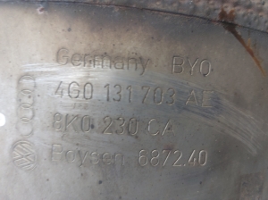 AUDI A4 B9 (2015–2026) Catalytic converter 4G0131703AE - 4