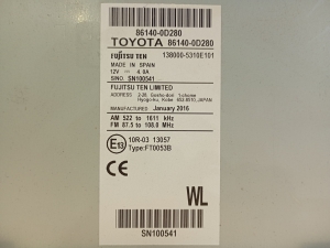 TOYOTA Yaris (2011–2020) Radio (head unit) 861400D280 - 4