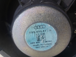 AUDI A4 B9 (2015–2026) Rear side door speaker 8W5035411A - 2
