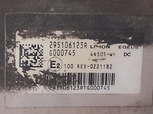 RENAULT Kangoo III (2021–2026) Batterie 295106123R - 2