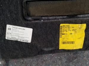 Porsche Cayenne (92A) (2017–2026) Trunk side trim panel 9Y3867038E - 2