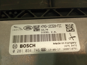 Jaguar XE (2015–2026) Engine control unit H7A312C520FDC - 2