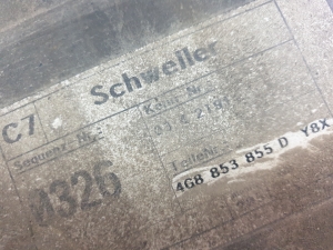 AUDI A7 (2010–2018) Schwellerverkleidung außen 4G8853855D - 5