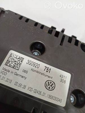 Volkswagen Passat B8 (2014–2023) Mērinstrumentu panelis 3G0920751 - 2