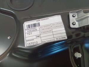 Mercedes Benz R-Class 251 (2006–2017) Priekšējo durvju logu pacēlājs A2518200842 - 3