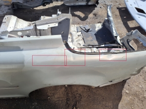 VOLVO C70 II (2006–2013) Aizmugurējais spārns un tā detaļas 31299737 - 3
