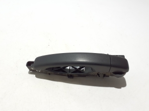 Front door external opening handle and its details - 