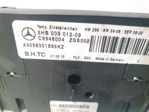 Mercedes Benz Sprinter /906/ (2006–2018) Heater control panel A9068301885 - 2