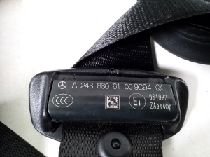 Mercedes Benz EQB X243 (2021–2026) Eesmine turvavöö A2438606100 - 2
