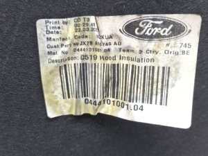 Ford Focus (2018–2026) Kapoti heliisolatsioon JX7BA16746A - 4