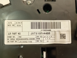 Jaguar XE (2015–2026) Näidikuplokk JX7310F844BB - 2