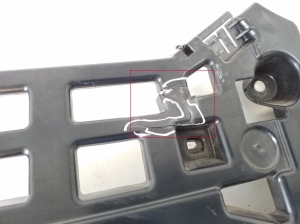 Porsche Macan (2014–2026) Rear bumper bracket 95B807454 - 2