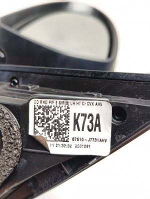 Kia XCEED I (2019–2026) Side mirror and its parts 87610J7731AHV - 2