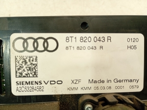 AUDI A4 B8 (2007–2016) Heater control panel 8T1820043R - 4