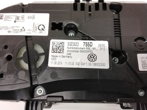 Volkswagen E-Golf (2017–2026) Instrument cluster 5GE920755D - 5