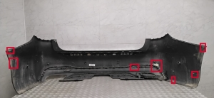 Mercedes Benz GLS 166 (2015–2019) Heckstoßstange A1668853900 - 2
