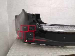 Mercedes Benz GLS 166 (2015–2019) Heckstoßstange A1668853900 - 16