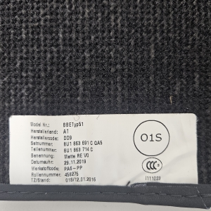 AUDI Q3 8U (2011–2018) Fußmatten 8U1863691CQA5 - 2