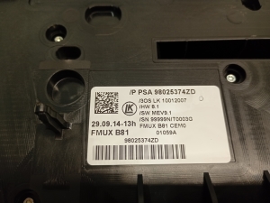 Citroen DS5 (2011–2019) Heater control panel 98025374zd - 2