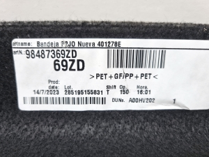 Opel Corsa F (2019–2026) Parcel shelf 98487369ZD - 6