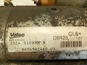 Citroen DS5 (2011–2019) Starter 9654561480 - 2