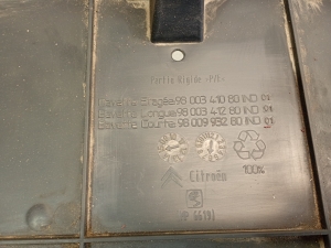 Citroen DS5 (2011–2019) Unterbodenschutz vorne 9800341080 - 3