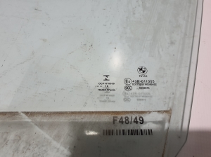 BMW X1 F48 (2015–2022) Priekšējo durvju stikls 7349495 - 2