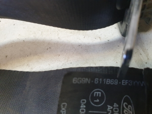 Ford Mondeo IV (2007–2015) Sicherheitsgurt hinten 6G9N611B69EF3YYW - 3