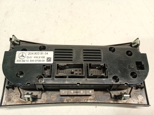 Mercedes Benz C-Class 204 (2007–2014) Heater control panel A2049009104 - 3