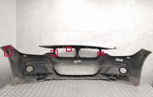 BMW 3 SERIES F30 (2011–2018) Priekšējais bamperis 8067873 - 15