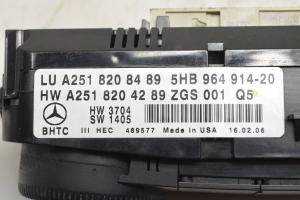 Mercedes Benz ML-Class 164 (2005–2011) Heater control panel A2518208489 - 2