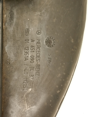 Mercedes Benz C-Class 204 (2007–2014) Õhu sisselaske voolik A6510903437 - 5