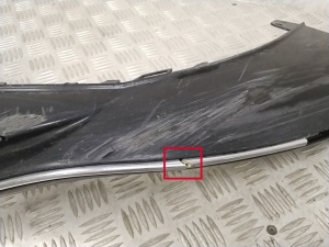 Mercedes Benz EQE V295 (2022–2026) Front bumper lower spoiler A2958855702 - 3