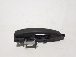   Front door external opening handle and its details  -  