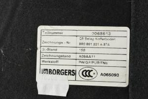 AUDI Q5 (2008–2017) Kofferraumteppich 8R0861531A - 2