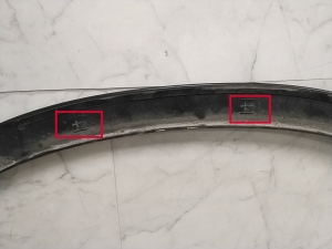 Mercedes Benz GLC-Class 254 (2022–2026) Front fender trim (flare) A2548850200 - 5