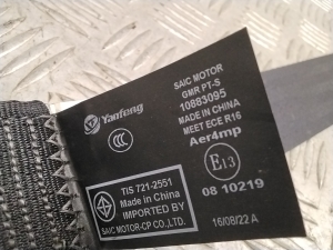 MG, Marvel R EV (2021–2026) Sicherheitsgurt hinten 10883095 - 7