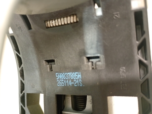 Skoda Superb (2008–2015) Front door external opening handle and its details 5n0837885h - 4